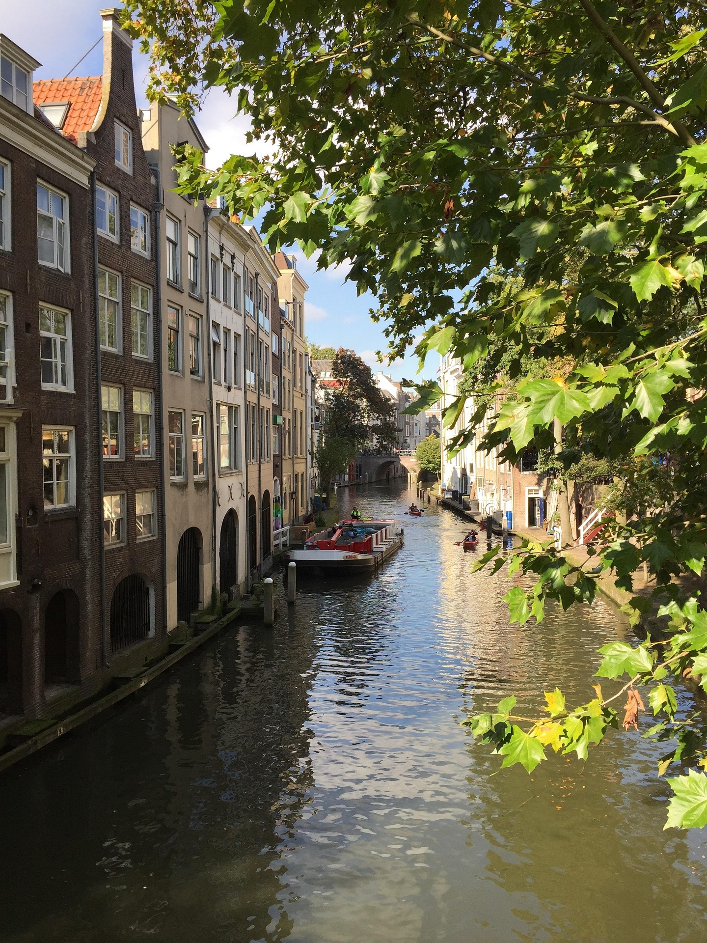 Discovering a charming hidden alleyway decorated with flowers in Utrecht's old town